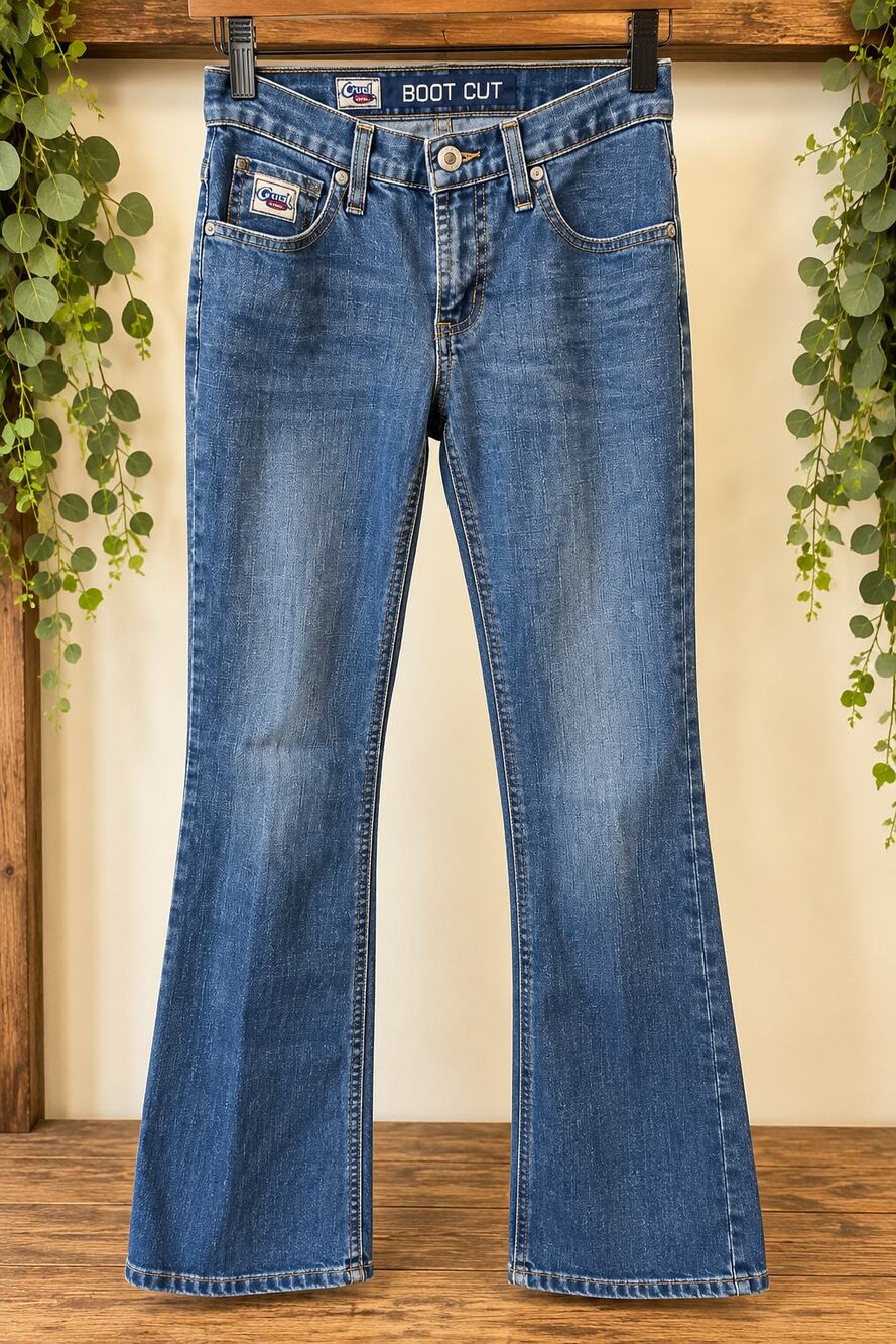 Cruel Girl Jeans Women's Size 3R Blue Denim Bootcut Mid Rise Western Cinch
